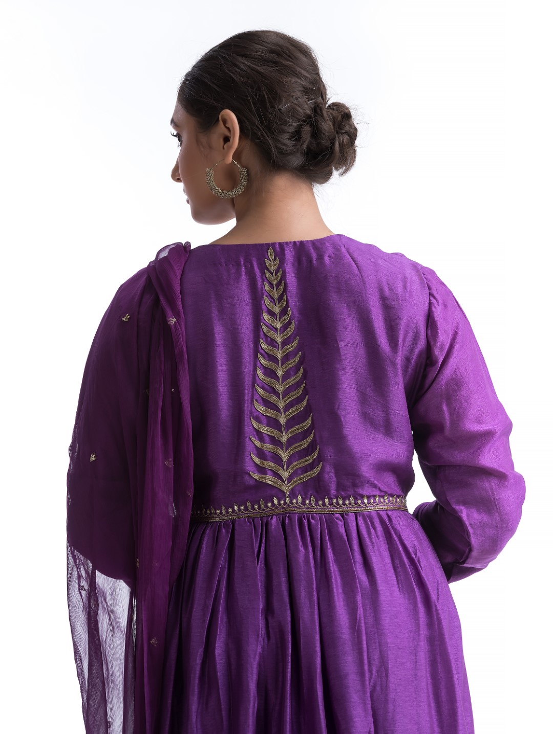 Signature Rich Purple Long Anarkali Gown